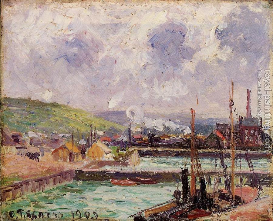 Camille Pissarro : View of Dunquesne and Berrigny Basins in Dieppe